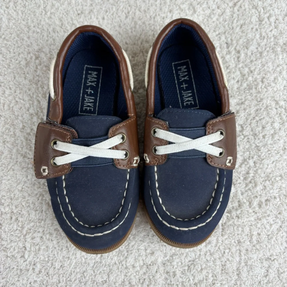 Max + Jake Shoes Boys Toddler 9 Blue Slip On Loafers‎
